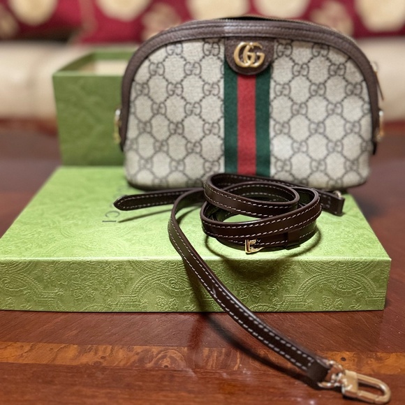 Gucci crossbody converted from Ophidia cosmetic case travel pouch - Picture 8 of 10